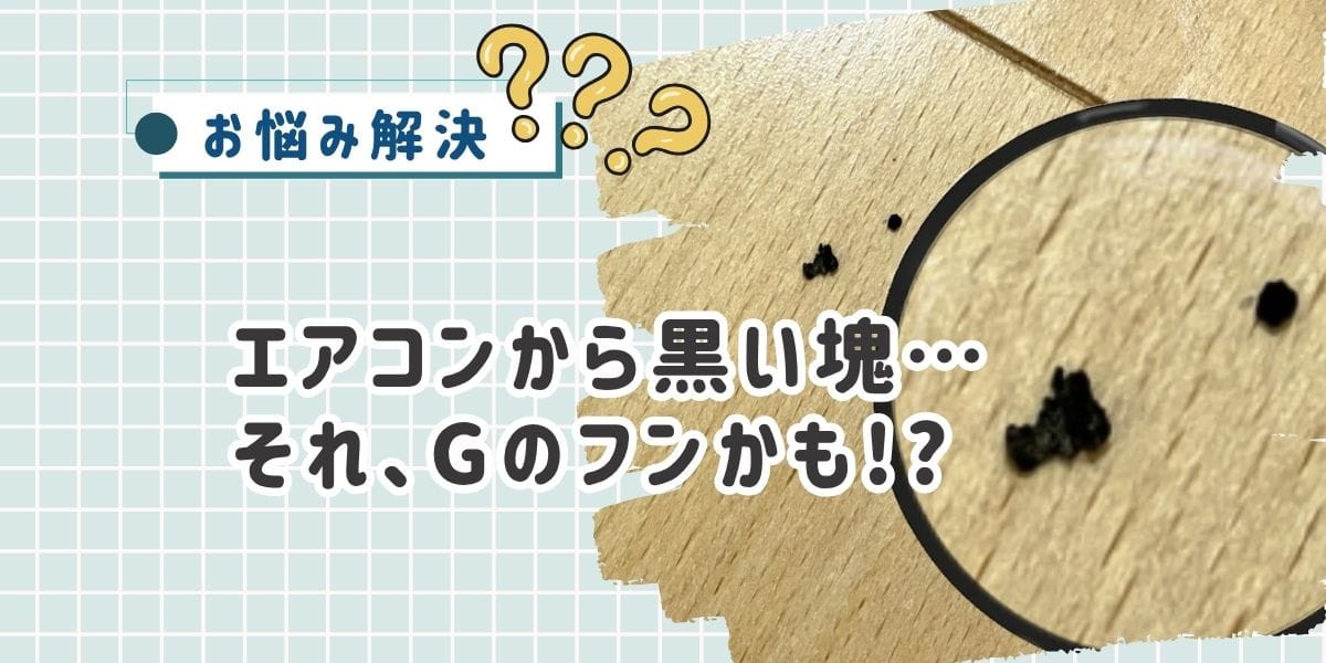 それ、ゴキブリのフンかも！？エアコンから出た黒い塊の見分け方と主婦でもできる虫対策